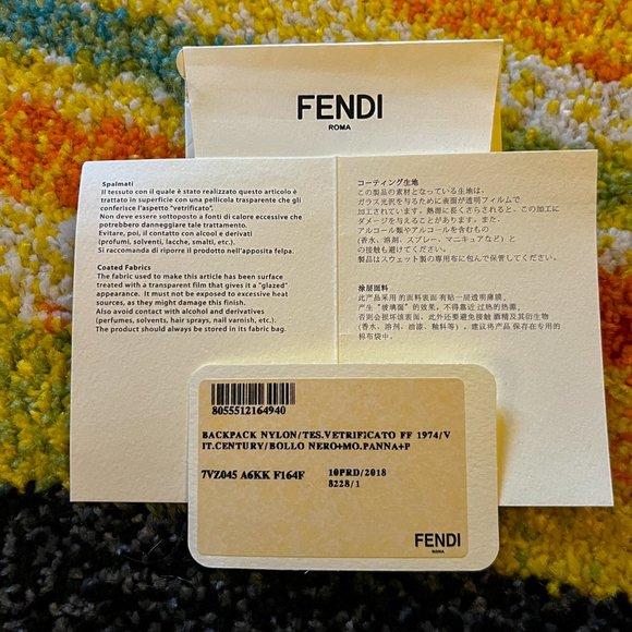 Fendi Black & Brown Zucca Backpack main image 11
